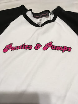 PANTIES & PUMPS Cap Sleeve Juniors Fit T-Shirt