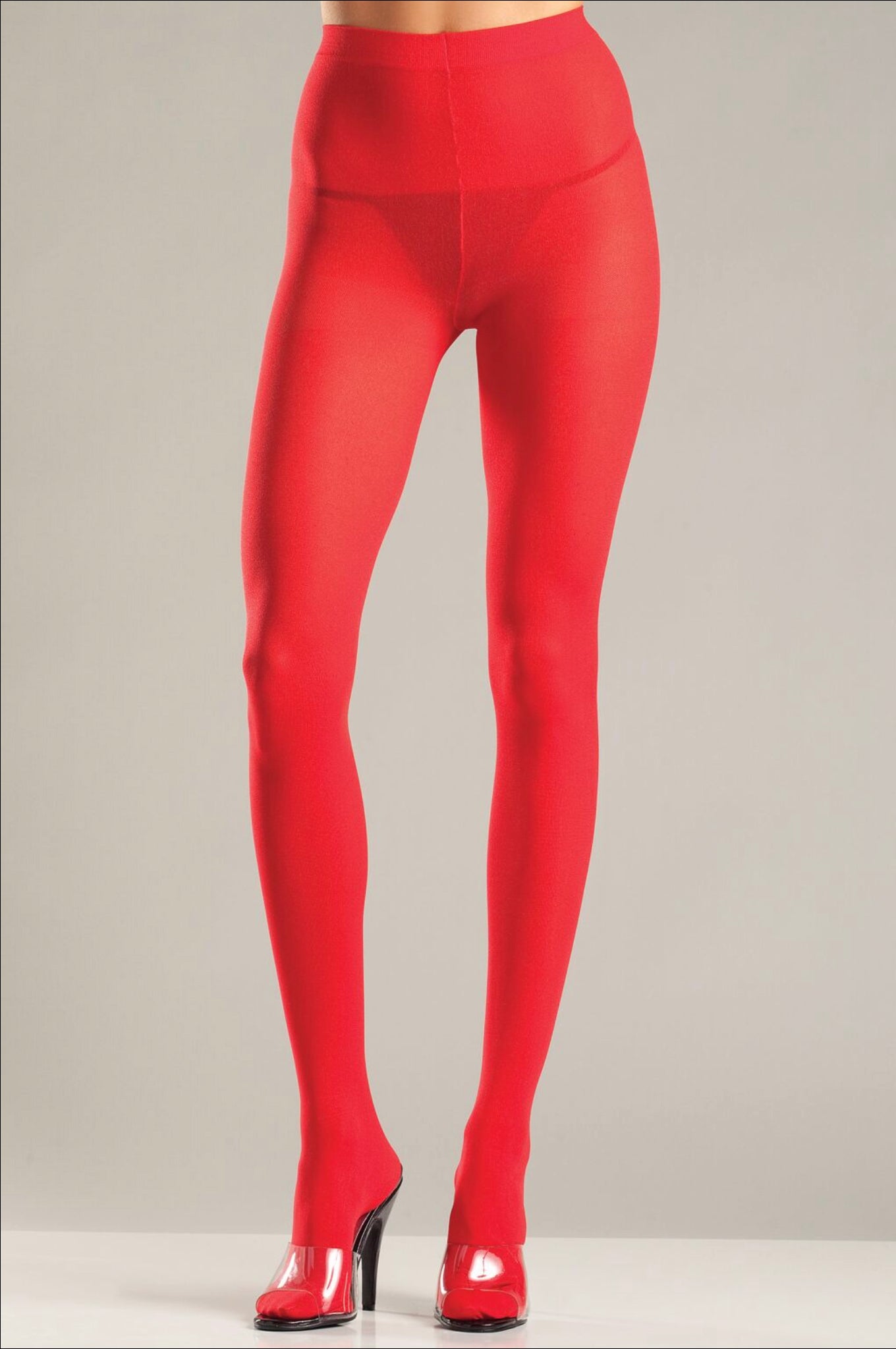 Red Solid Color Pantyhose