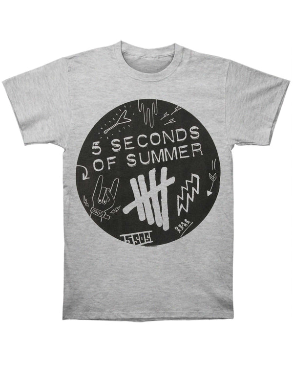 5 Seconds Of Summer Scribble Logo Men’s Fit T-Shirt 6