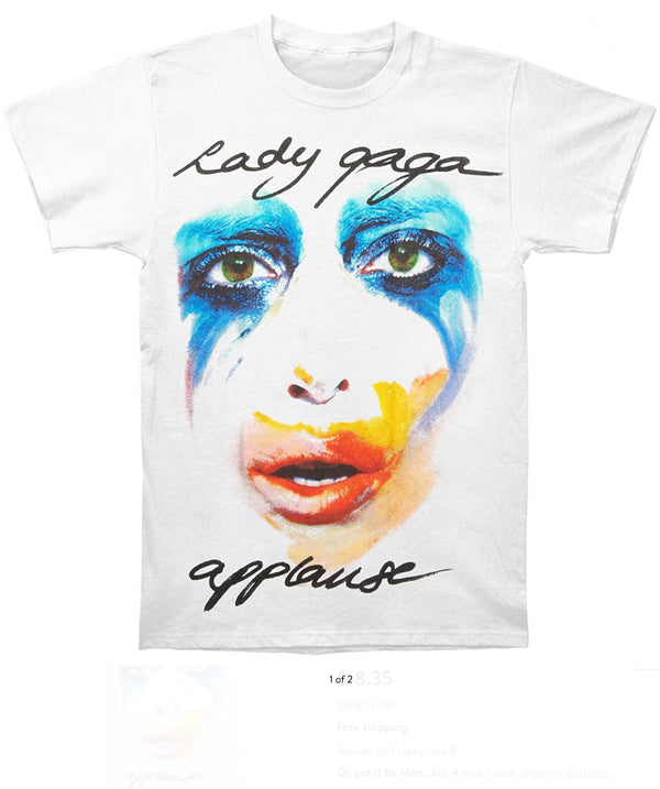 Lady Gaga Jumbo Painted Face Men’s Fit T-Shirt