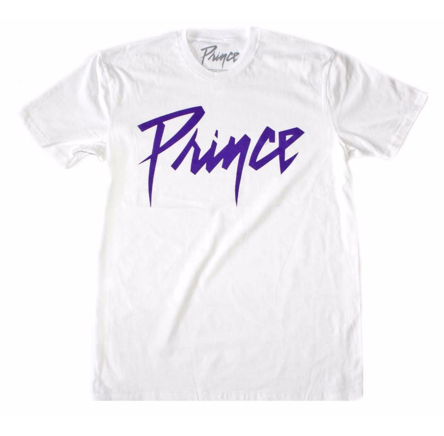 Prince Purple Logo White T-Shirt