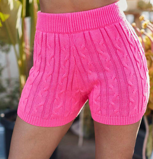 Elastic Waist Band Knit Shorts