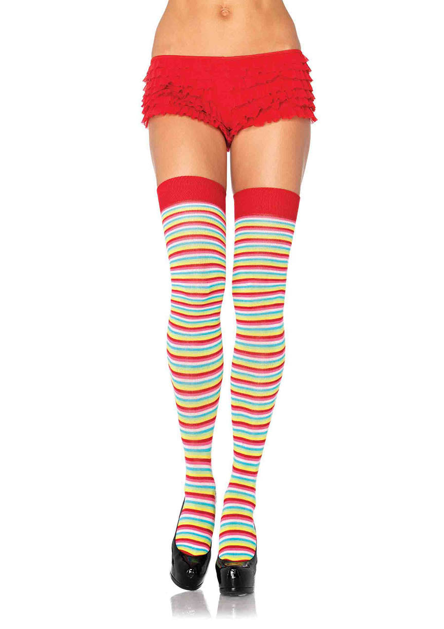 THIGH HIGH MINI RAINBOW HOSIERY