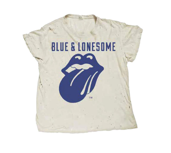 Rolling Stones 72 Logo Blue and Lonesome Licks T-Shirt