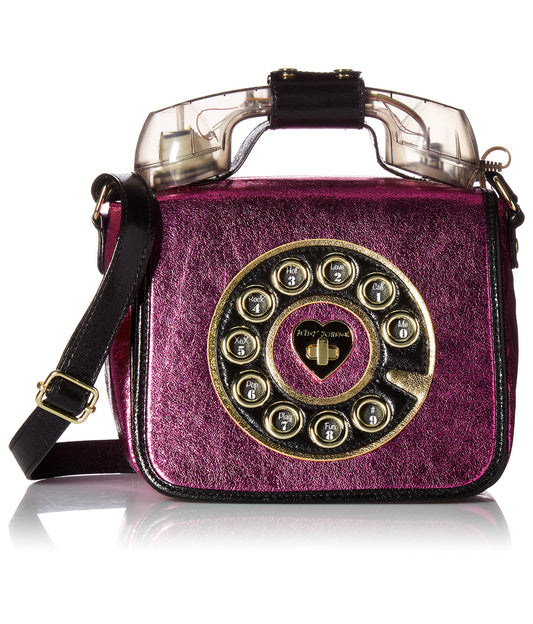 Betsey Johnson Off The Hook Fuchsia Phone