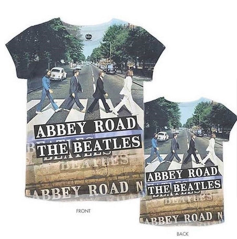 The Beatles Abbey Road Dye Sublimation Junior's Tee