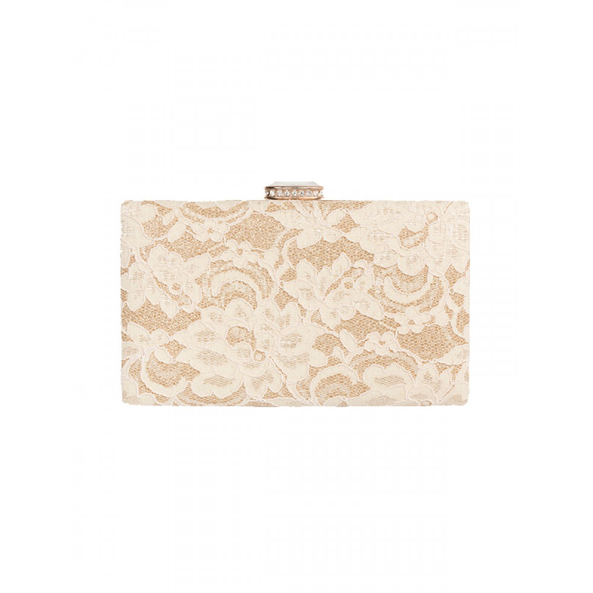 Pia Rossini Gold Elenore Clutch Bag