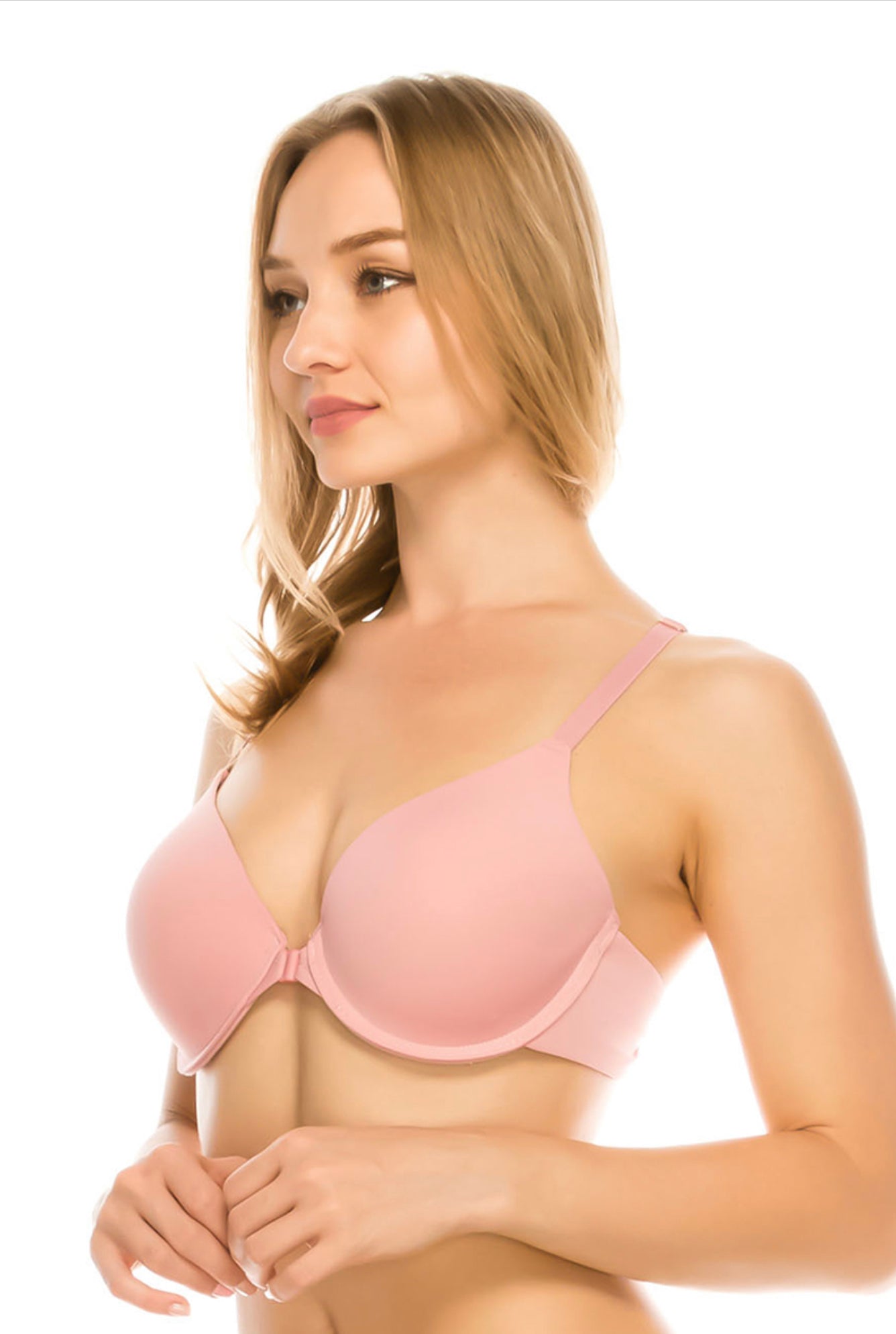 Solid Coverage Racerback Bra