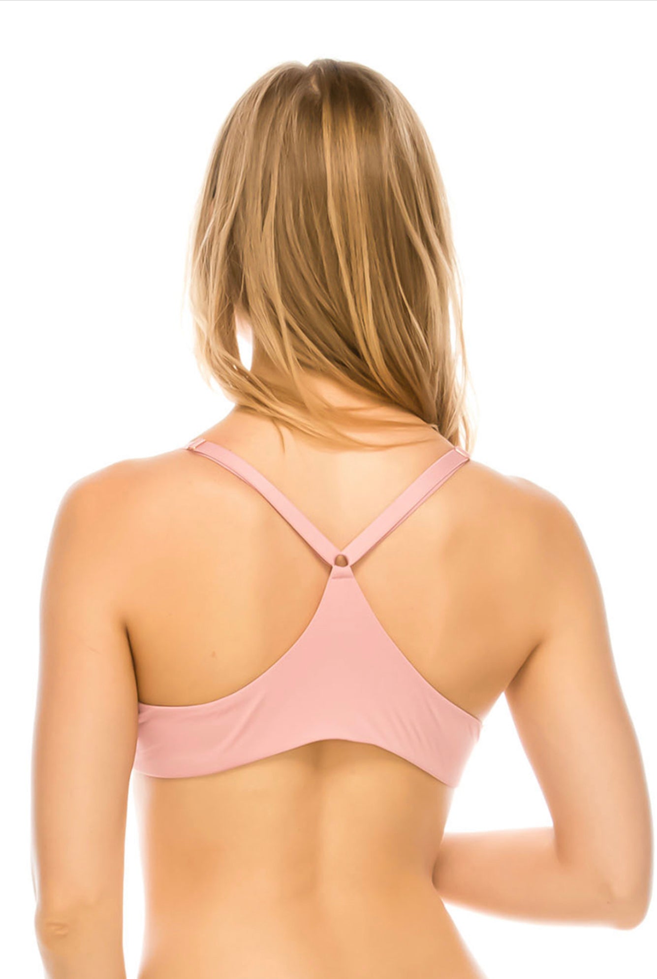 Solid Coverage Racerback Bra