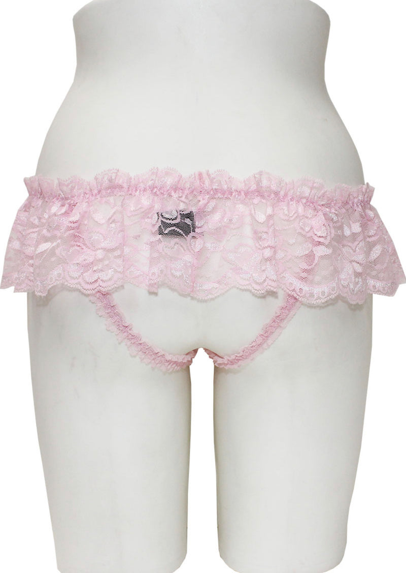 Crotchless Panties With Lace Skirt
