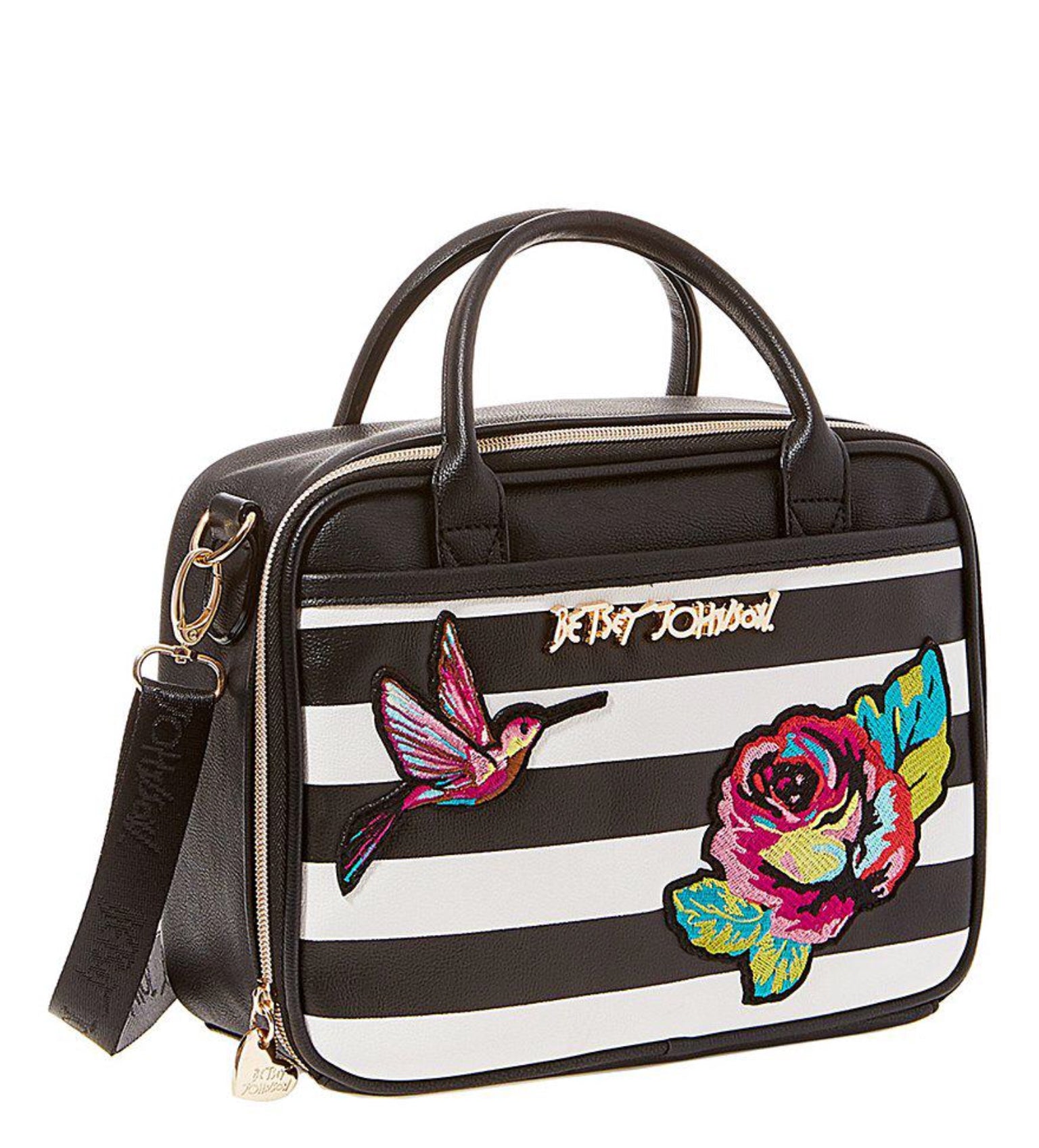 Betsey Johnson Belle Rose Lunch Tote-Bags-PANTIESANDPUMPS.COM
