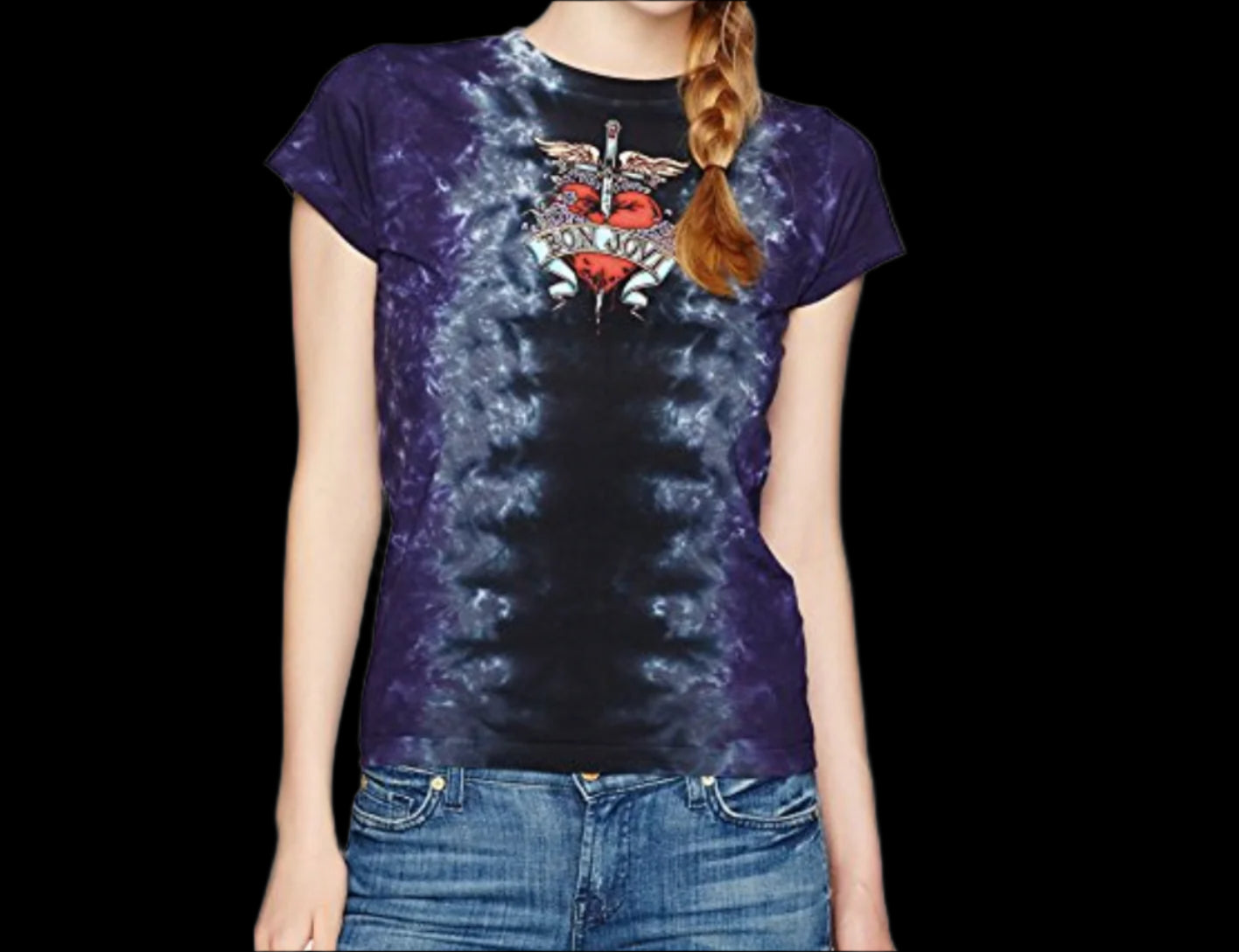 Bon Jovi Dagger Women’s T-Shirt-T-Shirts-PANTIESANDPUMPS.COM