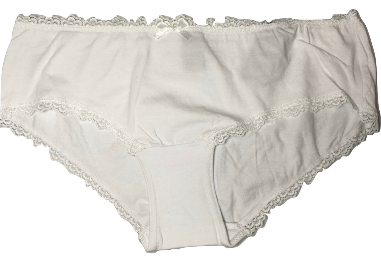 Cotton Lace Trim Panties-Lingerie-PANTIESANDPUMPS.COM