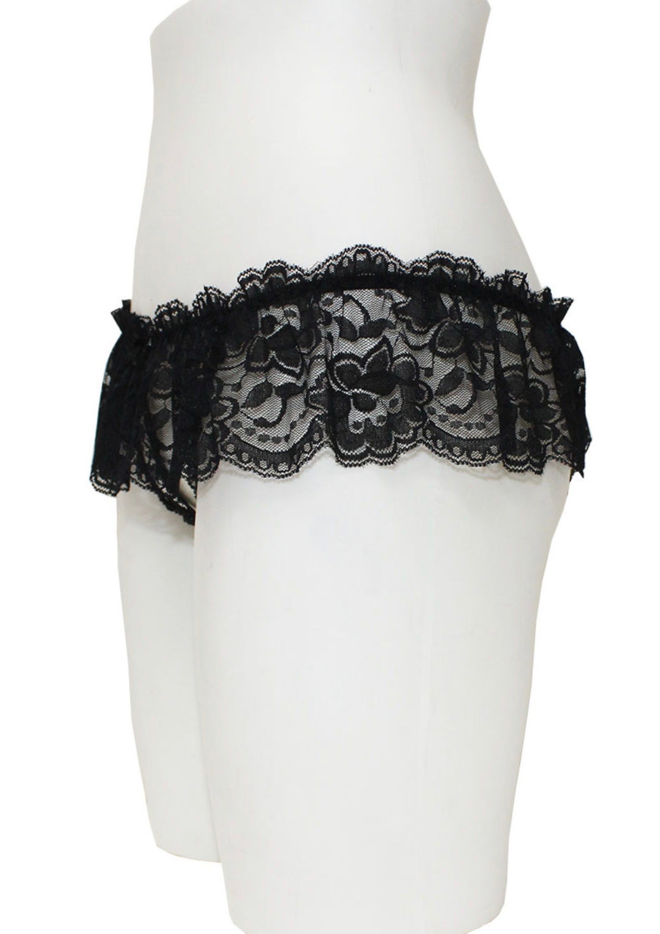 Crotchless Panties With Lace Skirt-Lingerie-PANTIESANDPUMPS.COM