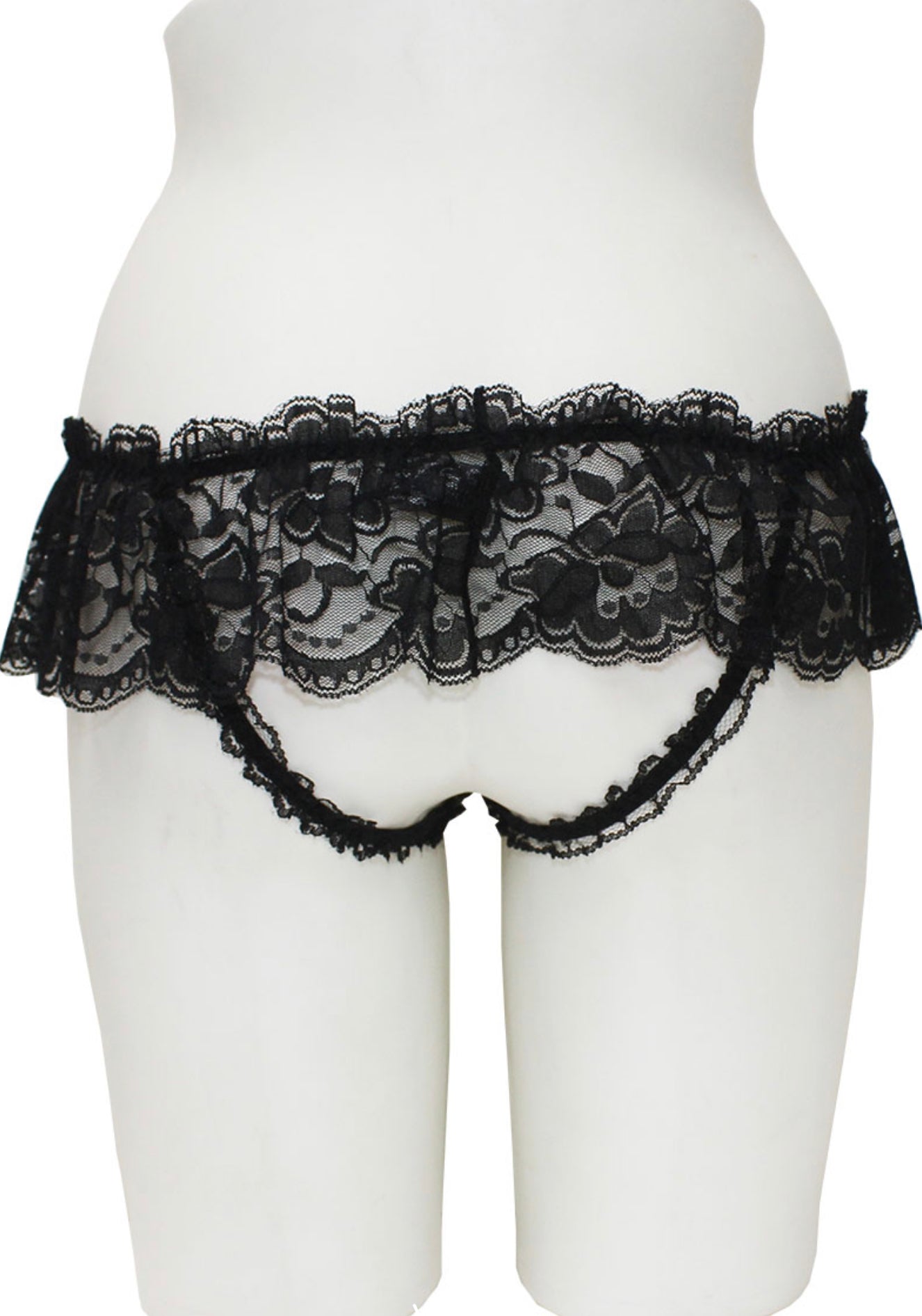 Crotchless Panties With Lace Skirt-Lingerie-PANTIESANDPUMPS.COM