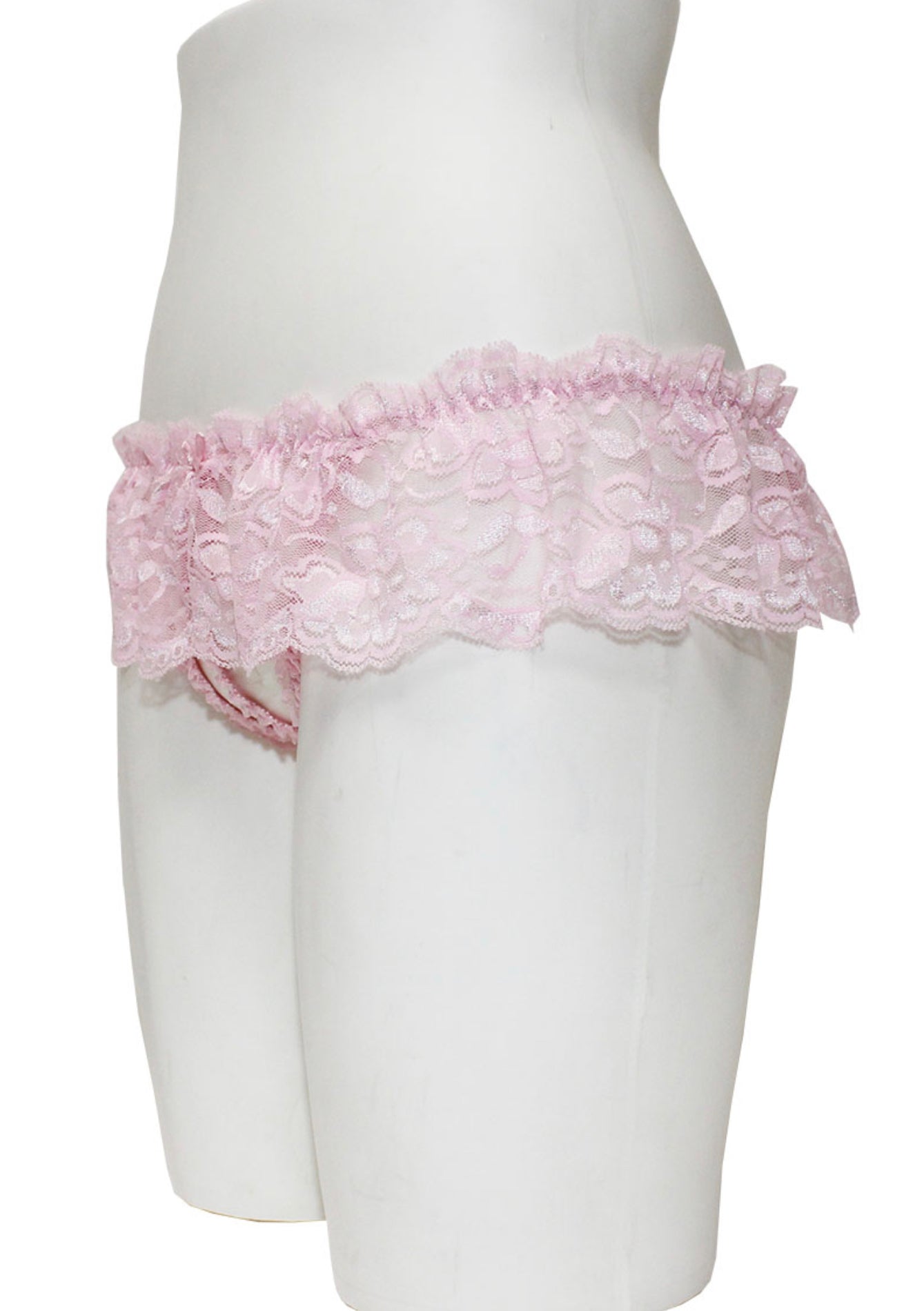 Crotchless Panties With Lace Skirt-Lingerie-PANTIESANDPUMPS.COM