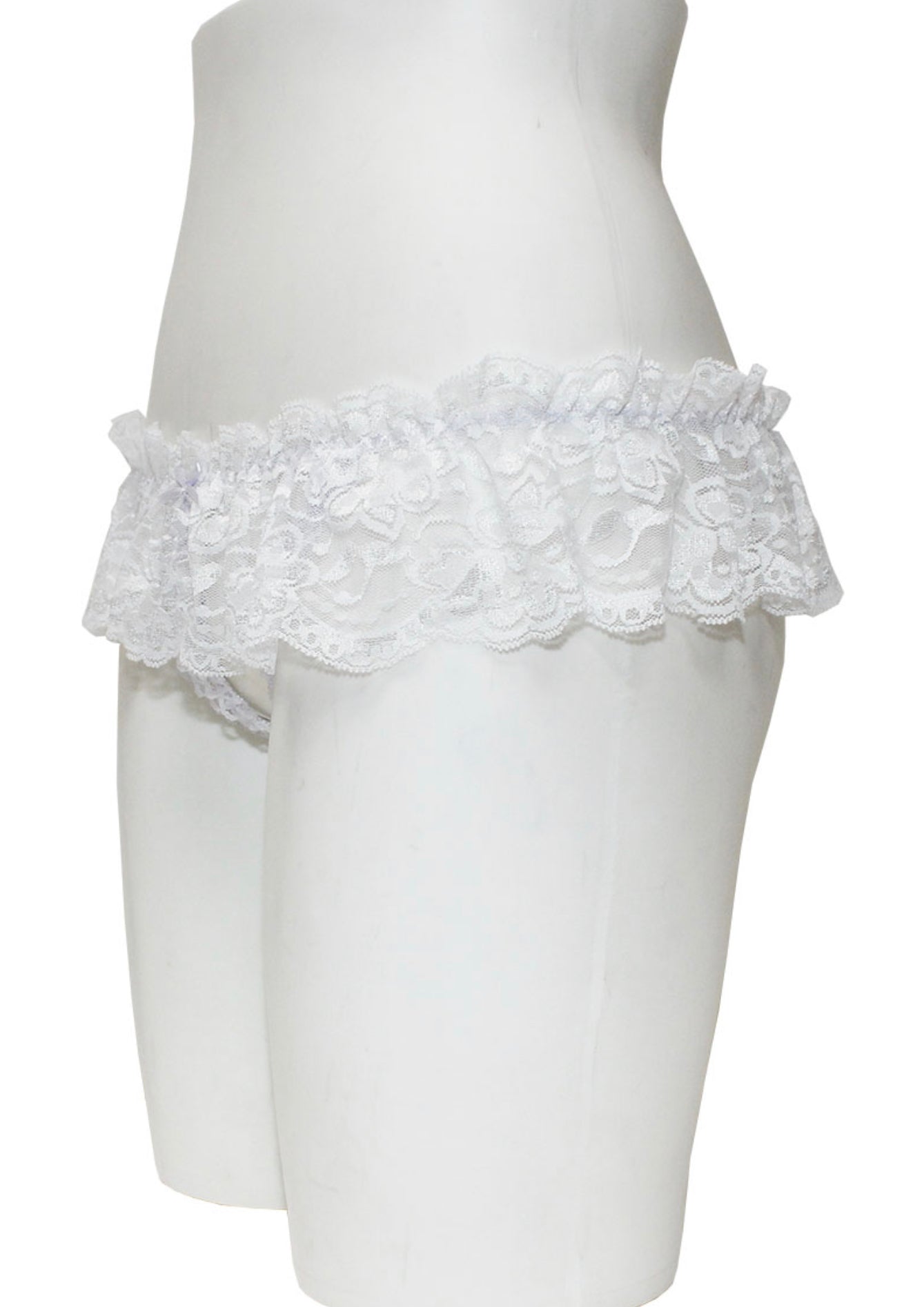 Crotchless Panties With Lace Skirt-Lingerie-PANTIESANDPUMPS.COM
