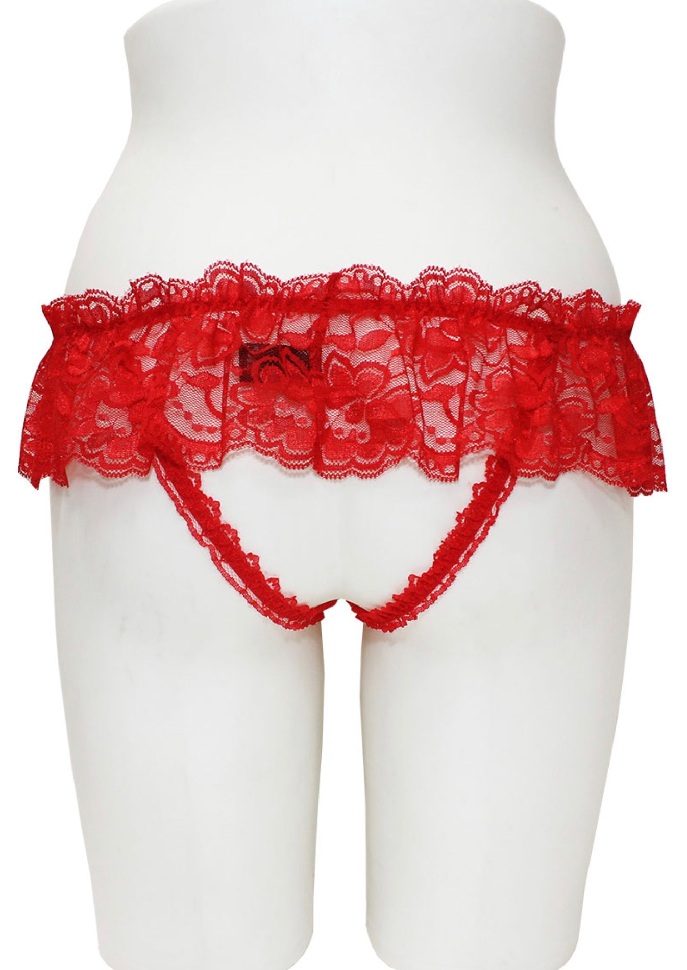 Crotchless Panties With Lace Skirt-Lingerie-PANTIESANDPUMPS.COM