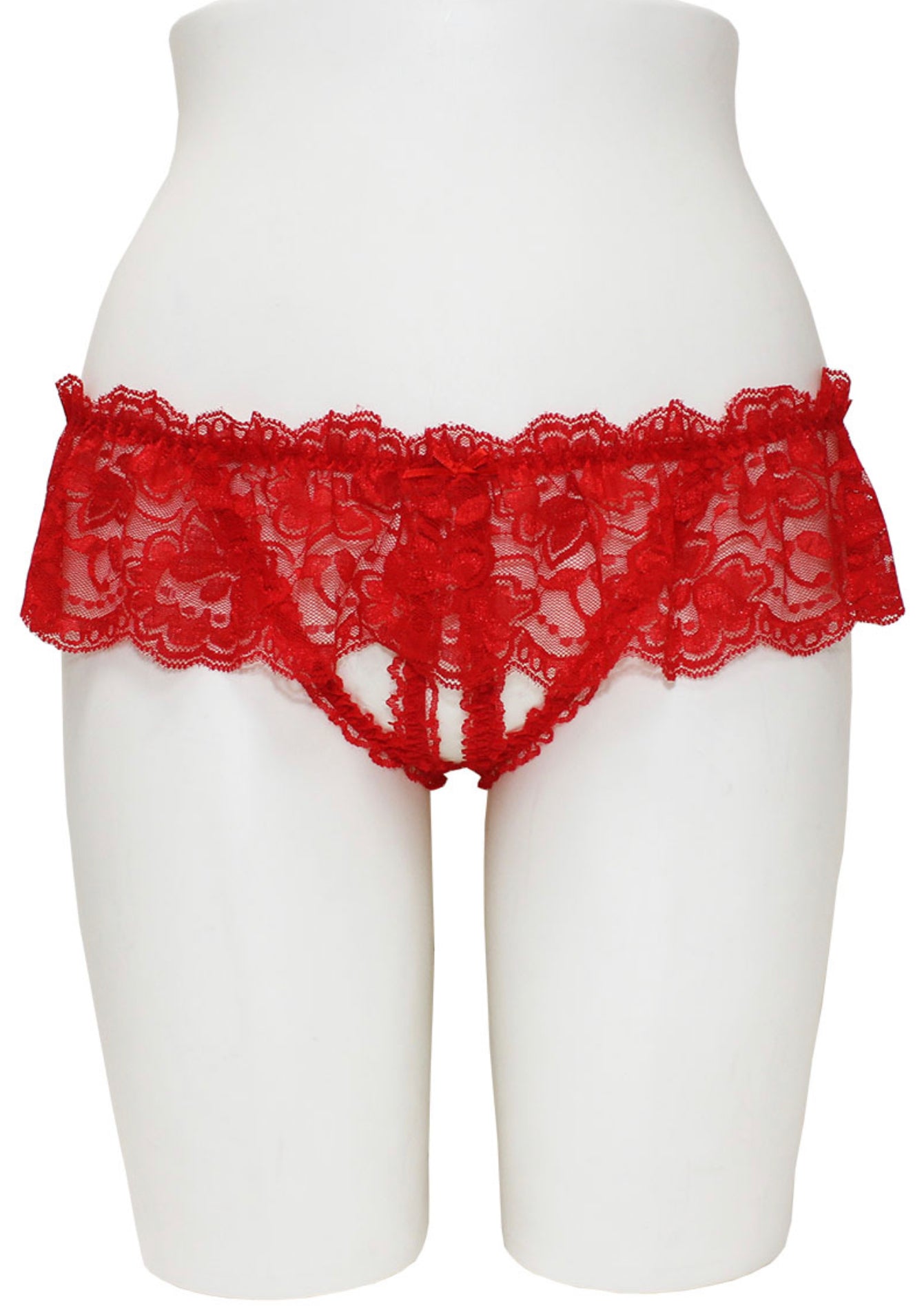 Crotchless Panties With Lace Skirt-Lingerie-PANTIESANDPUMPS.COM