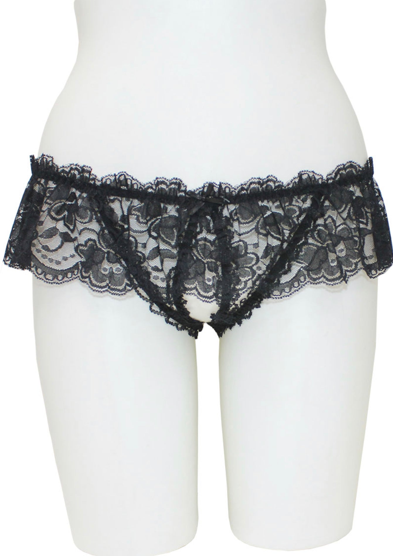 Crotchless Panties With Lace Skirt-Lingerie-PANTIESANDPUMPS.COM