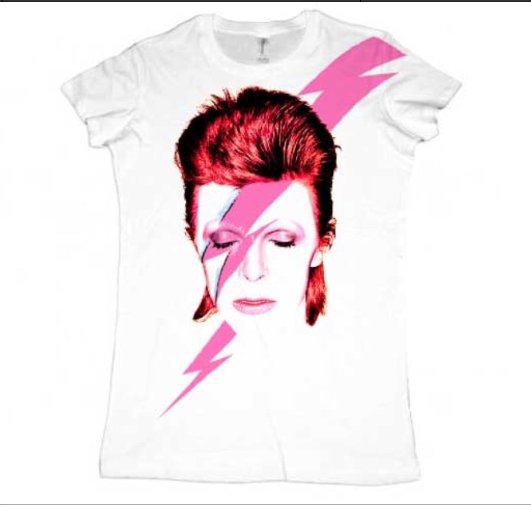 David Bowie Women’s T-Shirt-T-Shirts-PANTIESANDPUMPS.COM