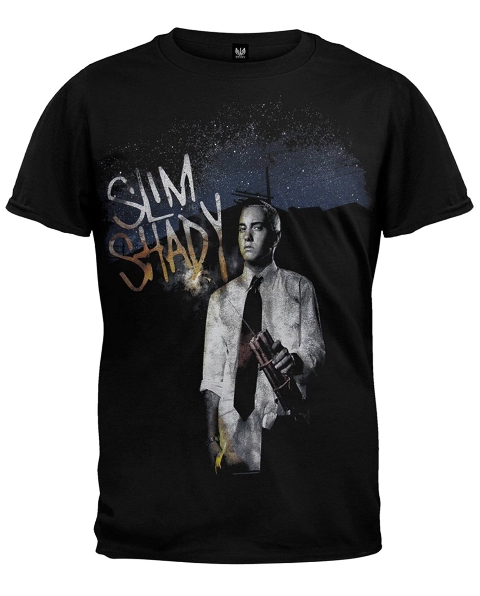 Eminem Slim Shady Dynamite Men’s Fit T-Shirt-T-Shirts-PANTIESANDPUMPS.COM