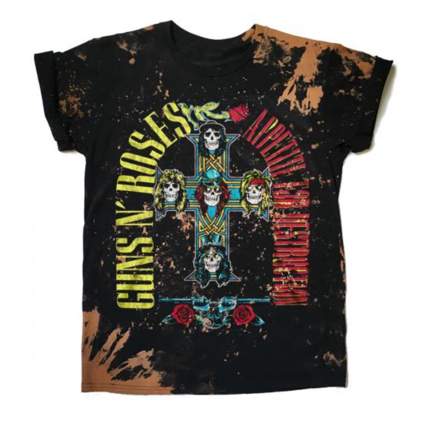 Guns N’ Roses Appetite Bleach T-Shirt-T-Shirts-PANTIESANDPUMPS.COM
