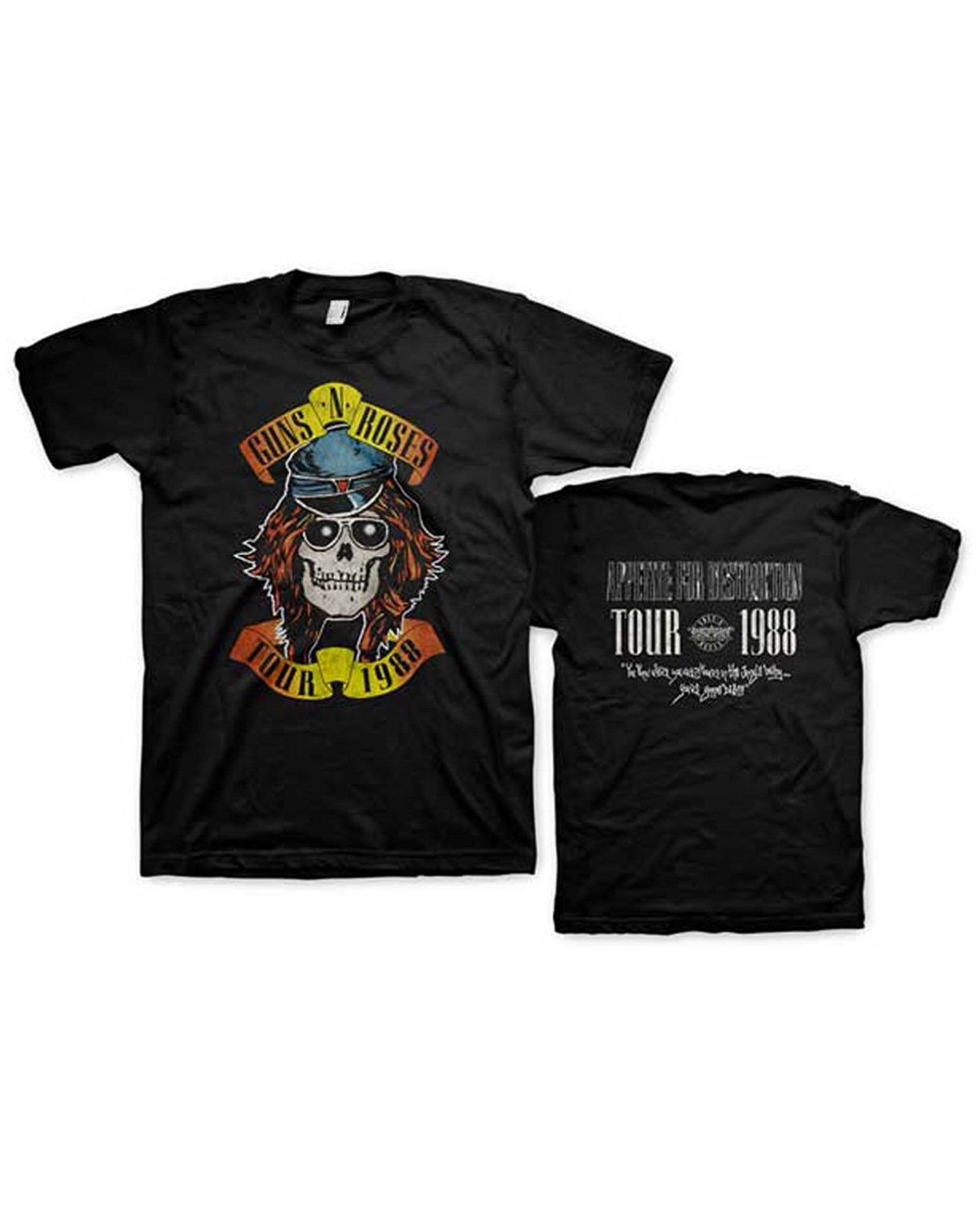 Guns N’ Roses Appetite Tour 1988 Men’s Fit T-Shirt-T-Shirts-PANTIESANDPUMPS.COM