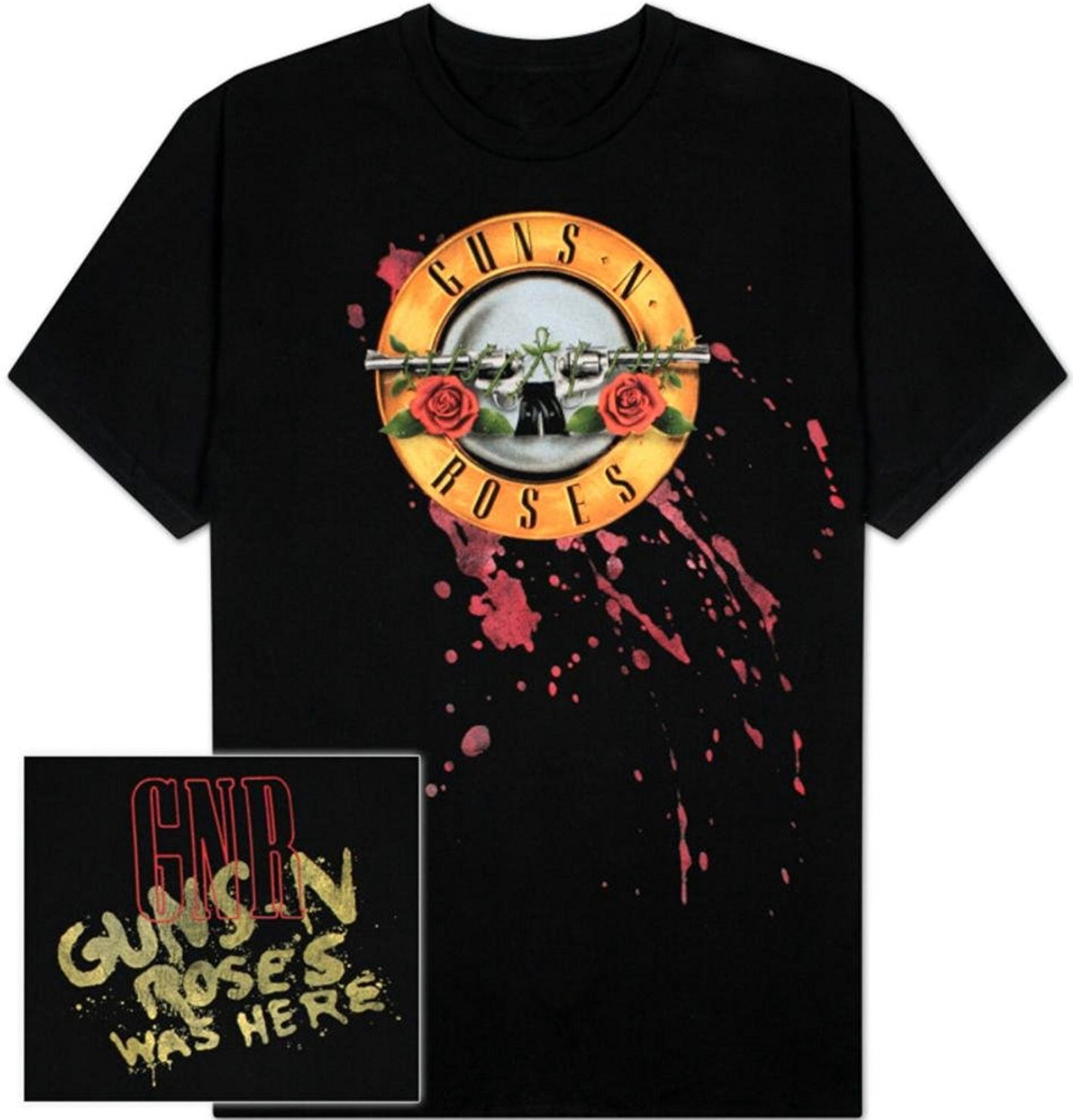 Guns N’ Roses Bloody Bullet 30/1 Men’s Fit T-Shirt-T-Shirts-PANTIESANDPUMPS.COM