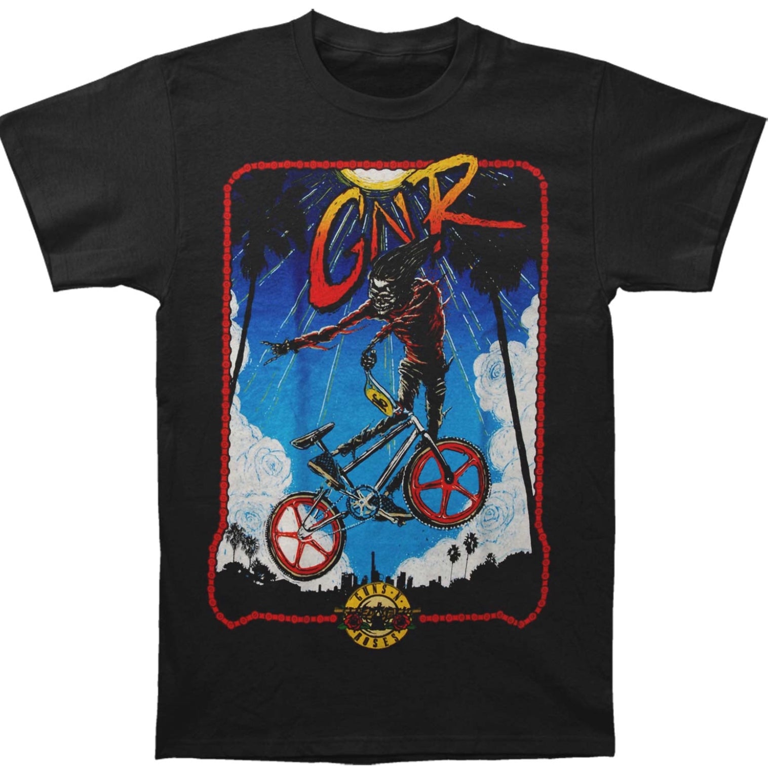 Guns N’ Roses BMX T-Shirt-T-Shirts-PANTIESANDPUMPS.COM