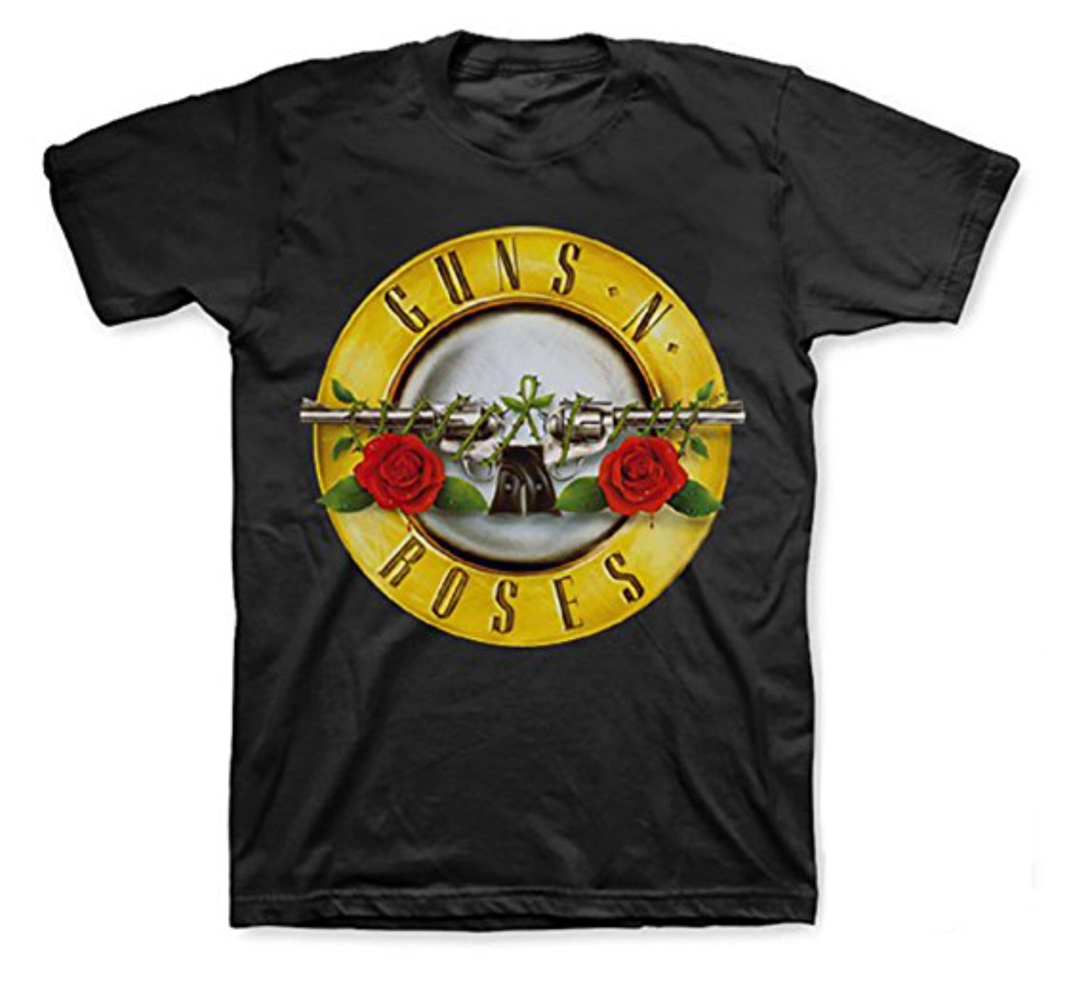 Guns N’ Roses Bullet Logo Men’s Fit T-Shirt-T-Shirts-PANTIESANDPUMPS.COM