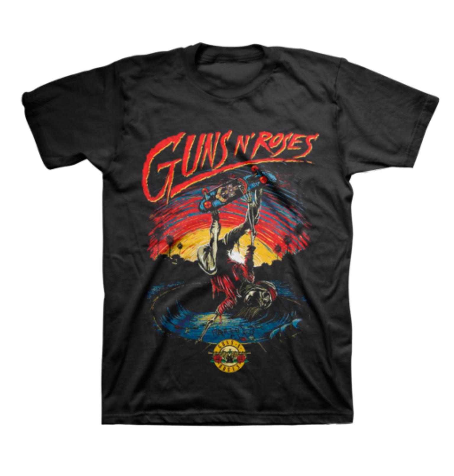 Guns N’ Roses Skate Men’s Fit T-Shirt-T-Shirts-PANTIESANDPUMPS.COM