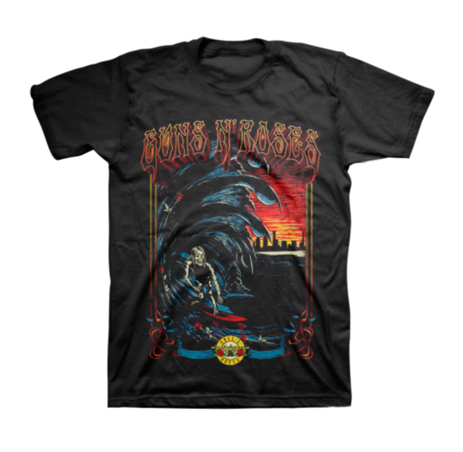 Guns N’ Roses Surf Men’s Fit T-Shirt-T-Shirts-PANTIESANDPUMPS.COM