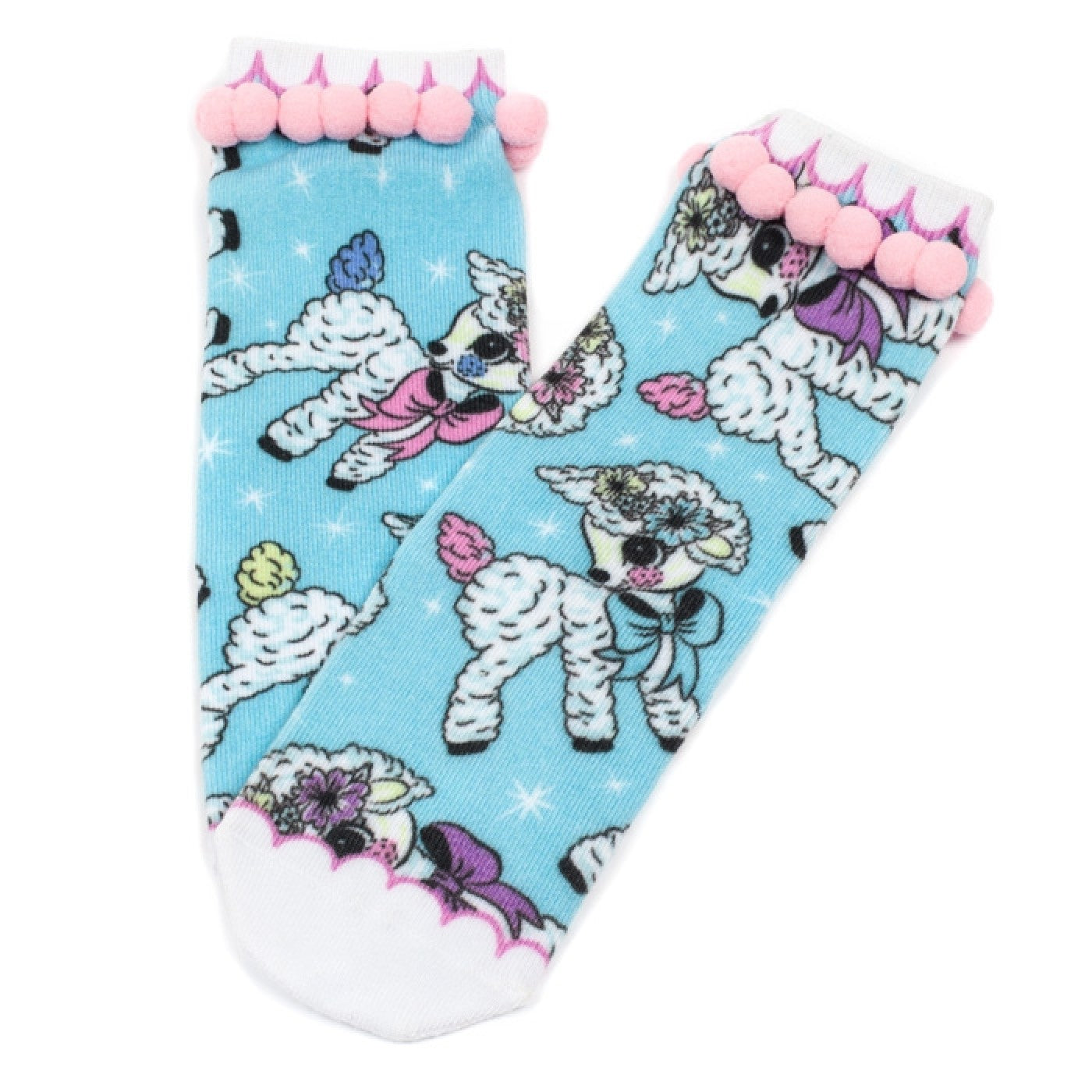 Irregular Choice Lamb Print Socks-Legwear & Socks-PANTIESANDPUMPS.COM