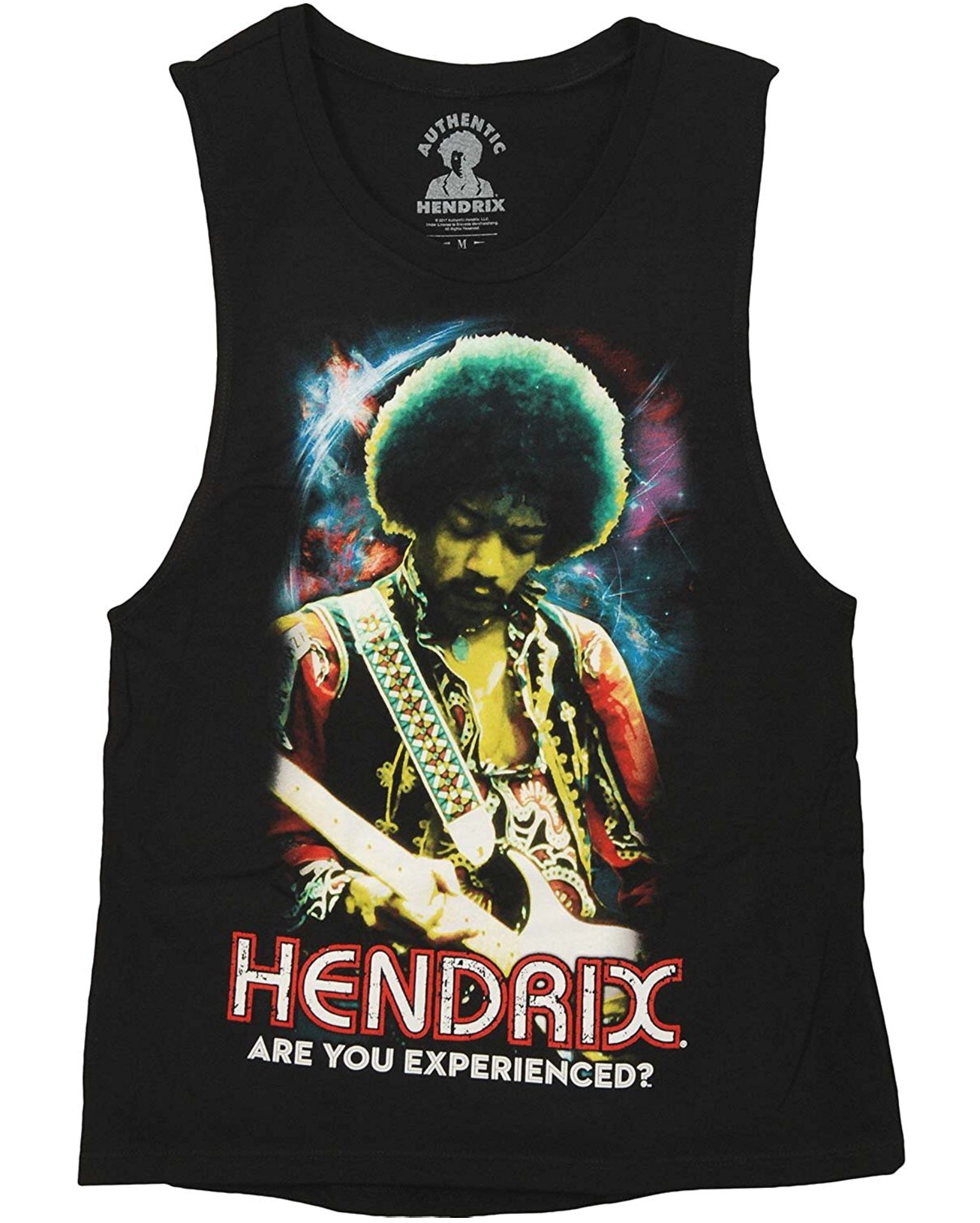 Jimi Hendrix Are You Experienced? Galaxy Tank Top-T-Shirts-PANTIESANDPUMPS.COM