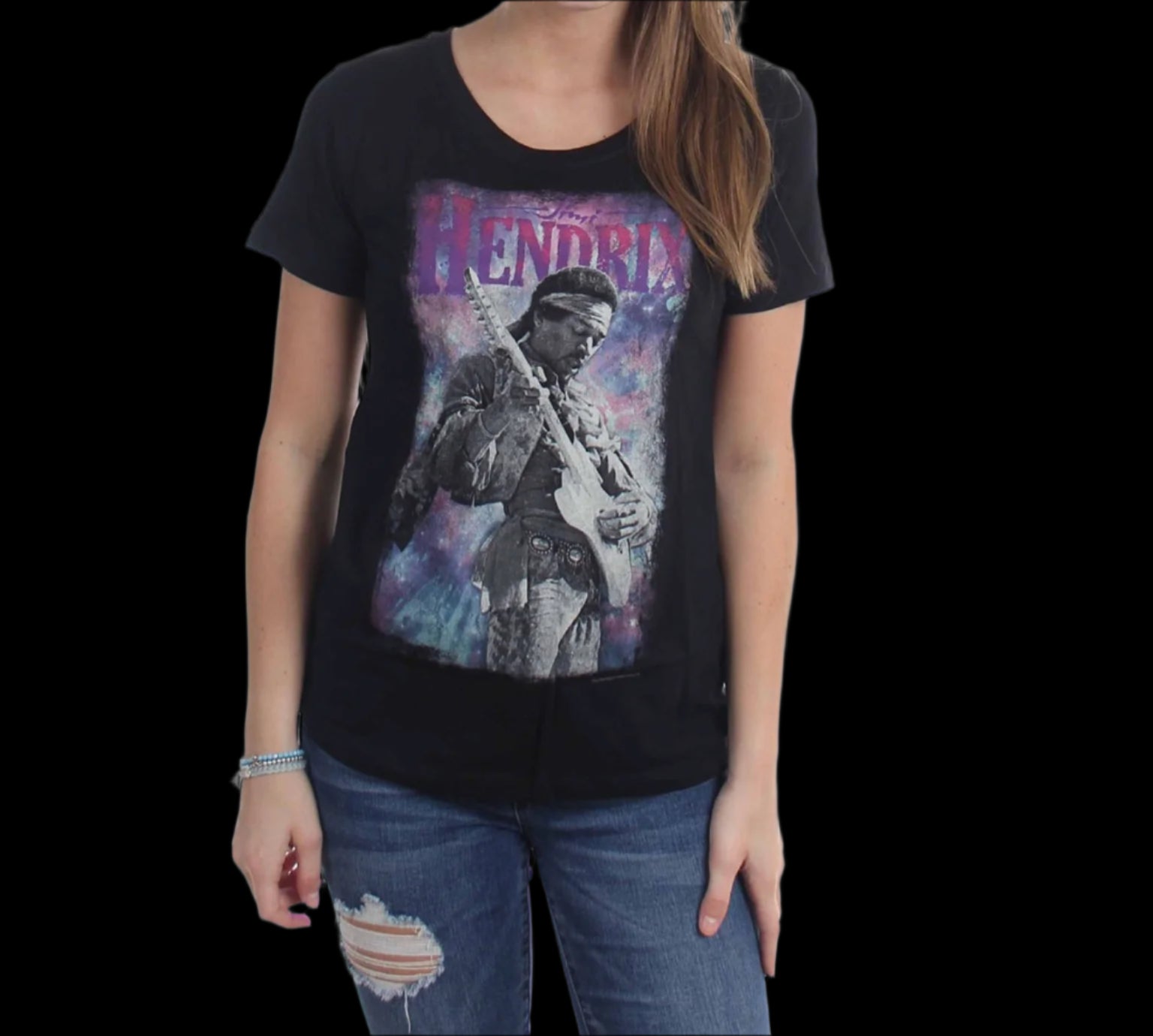 Jimi Hendrix Burst T-Shirt-T-Shirts-PANTIESANDPUMPS.COM