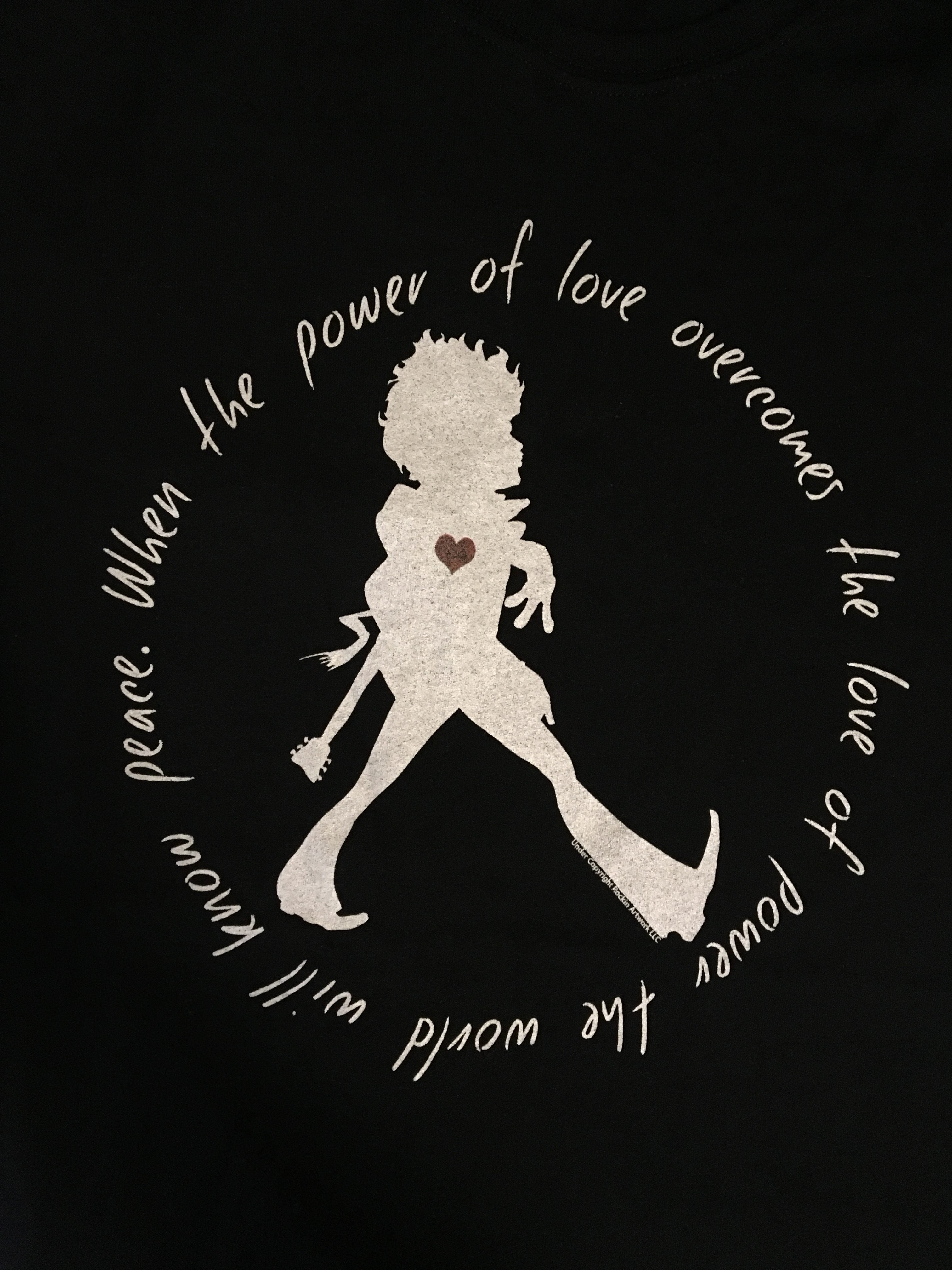 Jimi Hendrix Power Of Love Overcomes T-Shirt-T-Shirts-PANTIESANDPUMPS.COM