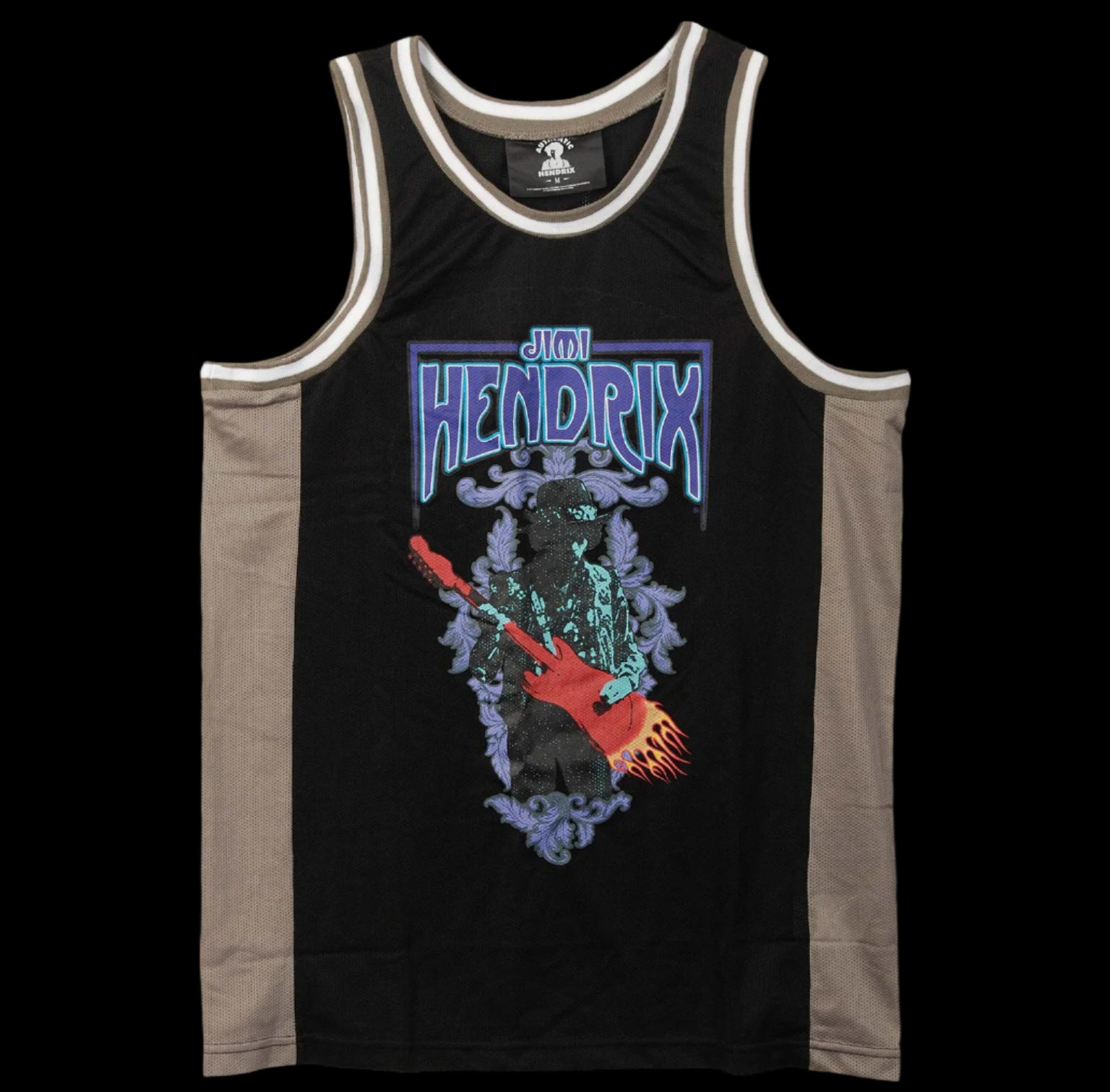 Jimi Hendrix Purple Haze Basketball Jersey-T-Shirts-PANTIESANDPUMPS.COM