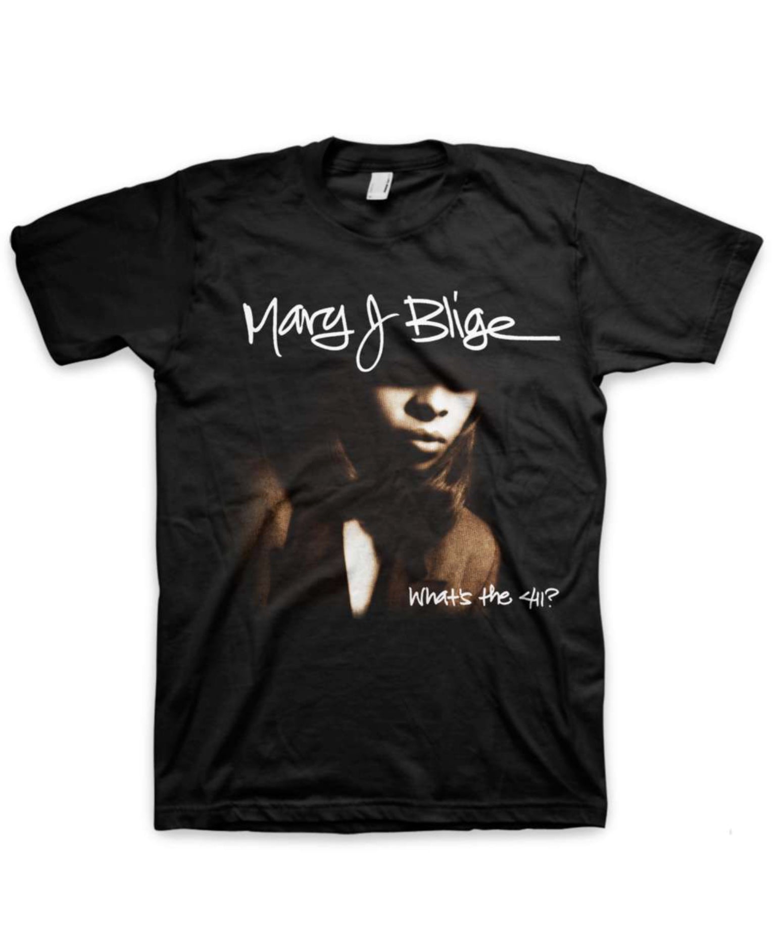 Mary J. Blige 411 Album Cover T-Shirt-T-Shirts-PANTIESANDPUMPS.COM
