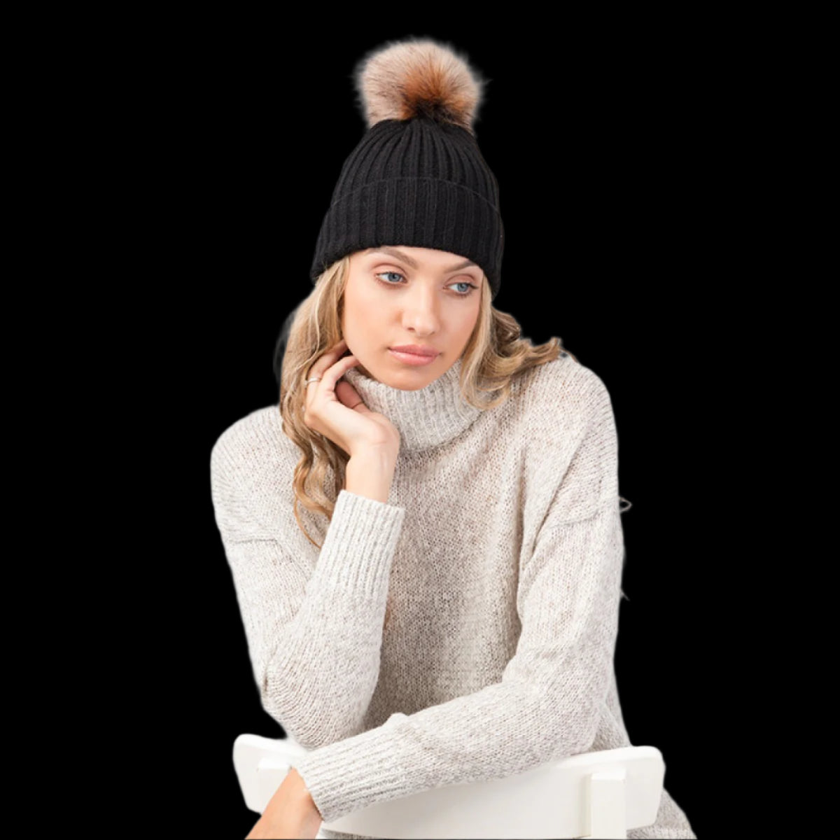 Pia Rossini Chloe Beanie Hat-Hats-PANTIESANDPUMPS.COM