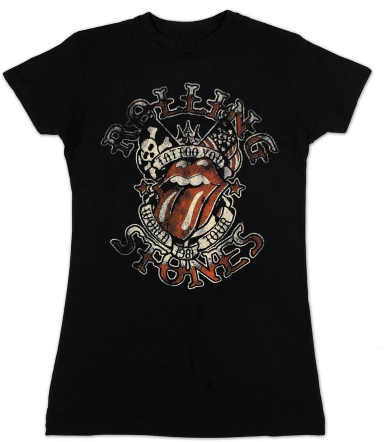 Rolling Stones Tattoo You Women’s Fit T-Shirt-T-Shirts-PANTIESANDPUMPS.COM