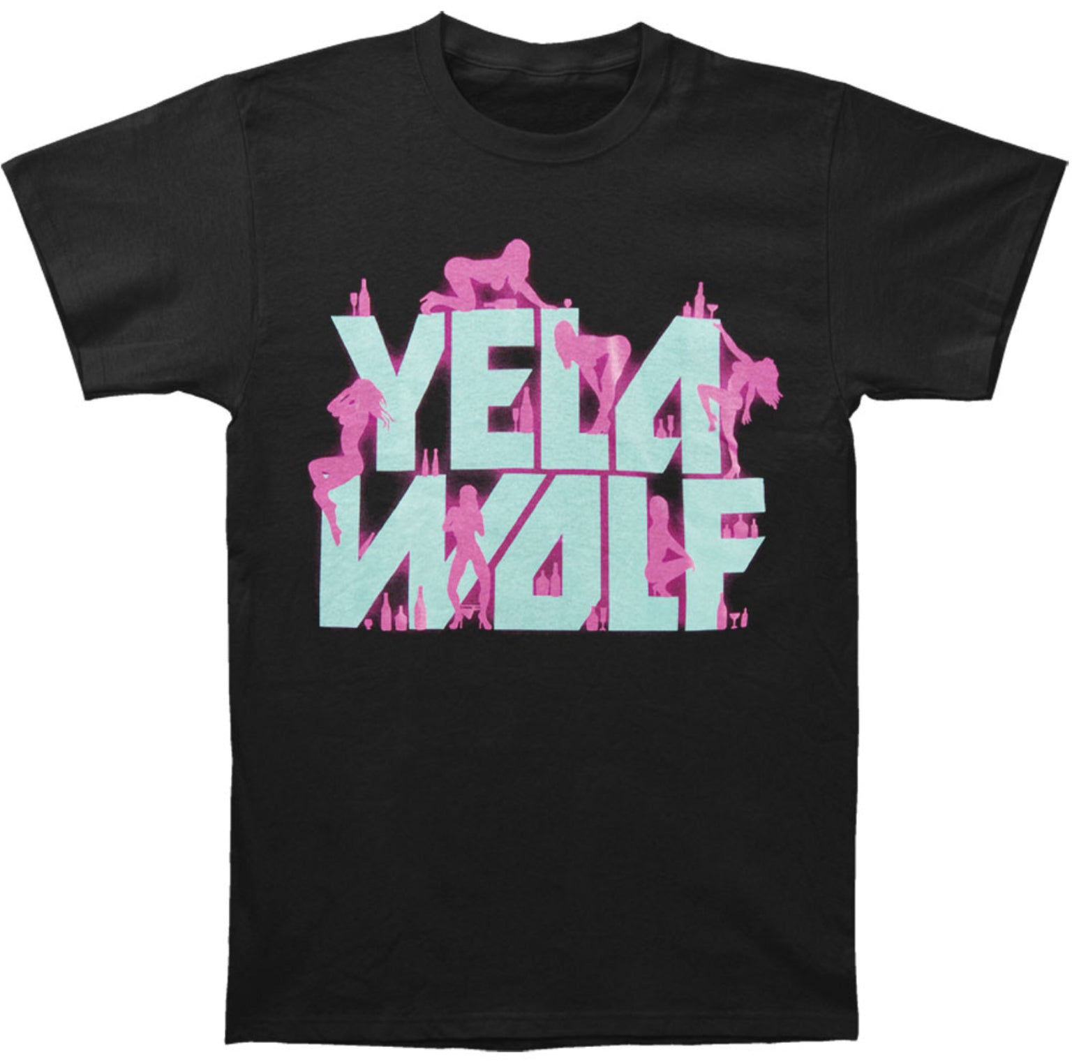 YelaWolf Late Night Black Men’s Fit T-Shirt-T-Shirts-PANTIESANDPUMPS.COM